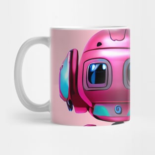 Pink Robot Mug